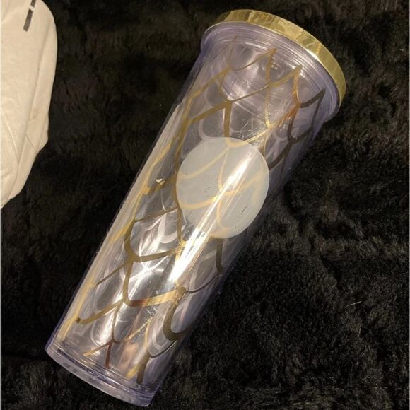 Starbucks venti collectible mermaid scales gold holiday tumbler cup - Picture 3 of 4